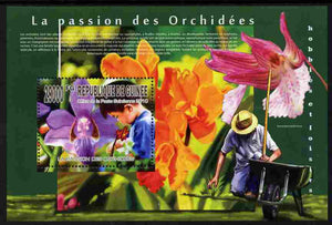 Guinea - Conakry 2010 The Passion of Orchids perf m/sheet unmounted mint