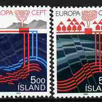 Iceland 1983 Europa perf set of 2 unmounted mint SG 628-29