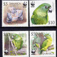 Jamaica 2006 WWF - Amazon Parrot perf set of 4 unmounted mint SG 1121-4