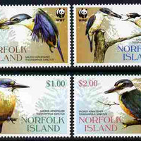 Norfolk Island 2004 WWF - Sacred Kingfisher perf set of 4 unmounted mint SG 894-7