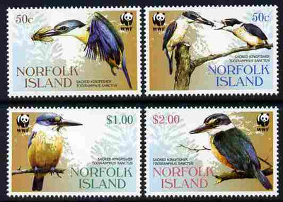 Norfolk Island 2004 WWF - Sacred Kingfisher perf set of 4 unmounted mint SG 894-7