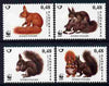 Slovenia 2007 WWF - Red Squirrel perf set of 4 unmounted mint SG 755-8