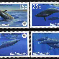 Bahamas 2007 WWF - Beaked Whale perf set of 4 unmounted mint,SG 1449-52