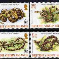 British Virgin Islands 2005 WWF - Tree Boa perf set of 4 unmounted mint,SG 1178-81