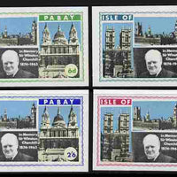 Pabay 1968 Churchill set of 4 imperf singles unmounted mint