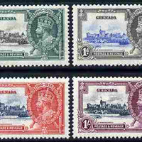 Grenada 1935 KG5 Silver Jubilee set of 4, mounted mint SG 145-8