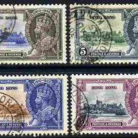 Hong Kong 1935 KG5 Silver Jubilee set of 4 good used SG 133-36