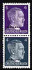 German Occupation of Russia 1941 Hitler Head 6pf & 4pf coil pair (6pf on top) overprinted OSTLAND unmounted mint, SG 3a
