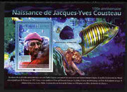 Guinea - Conakry 2010 Birth Anniversary of Jacques Cousteau perf s/sheet unmounted mint, Michel BL 1850