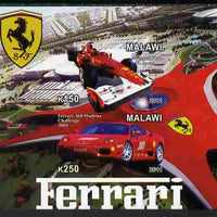 Malawi 2011 Ferrari #2 imperf sheetlet containing 2 values unmounted mint