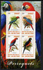 Burundi 2011 Parrots imperf sheetlet containing 4 values unmounted mint