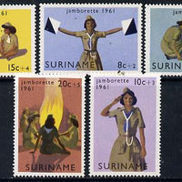 Surinam 1961 Girl Scout Jamborette set of 5 unmounted mint, SG 495-99*