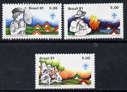 Brazil 1981 Pan American Jamboree set of 3, SG 1886-88 unmounted mint*