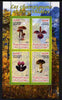 Congo 2011 Mushrooms & Orchids #2 perf sheetlet containing 4 values unmounted mint