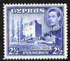 Cyprus 1938-51 KG6 Kolossi Castle 2.5pi ultramarine lightly mounted mint, SG 156