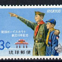 Ryukyu Islands 1965 Scout Anniversary unmounted mint, SG 165*