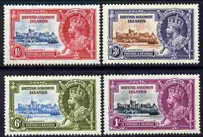 Solomon Islands 1935 KG5 Silver Jubilee set of 4 mounted mint SG 53-56