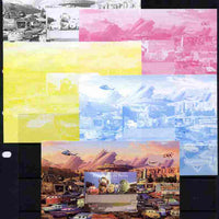 Benin 2011 Cars 2 m/sheet #6 - the set of 5 imperf progressive proofs comprising the 4 individual colours plus all 4-colour composite, unmounted mint