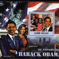 Guinea - Bissau 2011 50th Birth Anniversary of Barack Obama perf s/sheet unmounted mint