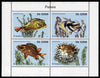 St Thomas & Prince Islands 2011 Fish perf sheetlet containing 4 values unmounted mint