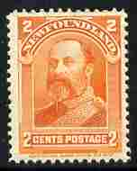 Newfoundland 1897-1918 King Edward VII when Prince of Wales 2c orange unmounted mint SG 86