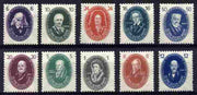 Germany - East 1950 Academy of Science set of 10 mounted mint SG E20-29