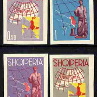 Albania 1962 Tourist Publicity (Europa) imperf set of 4 in different colours unmounted mint as SG 716-719