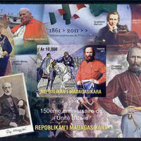 Madagascar 2011 150th Anniversary of Kingdom of Italy imperf m/sheet unmounted mint. Note this item is privately produced and is offered purely on its thematic appeal