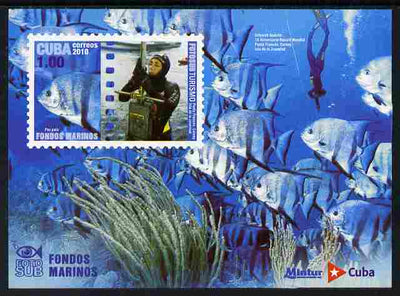 Cuba 2010 Tourism - Underwater Photography perf m/sheet unmounted mint