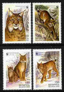 Belarus 2000 WWF - The Lynx perf set of 4 unmounted mint,SG 406-9