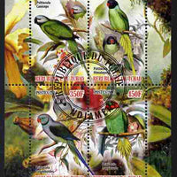 Chad 2011 Parrots perf sheetlet containing 4 values cto used