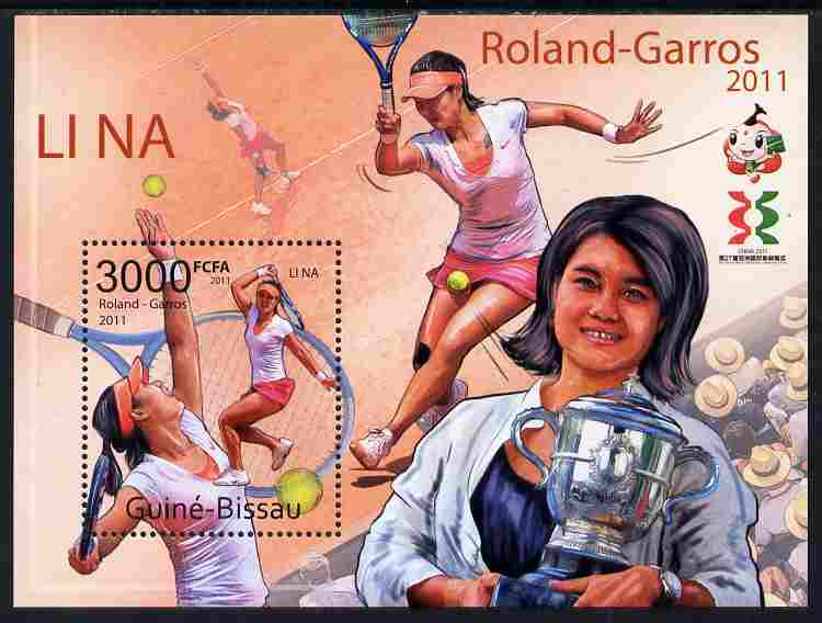 Guinea - Bissau 2011 Li Na (tennis) perf m/sheet unmounted mint