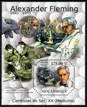 Mozambique 2011 Alexander Fleming perf m/sheet unmounted mint