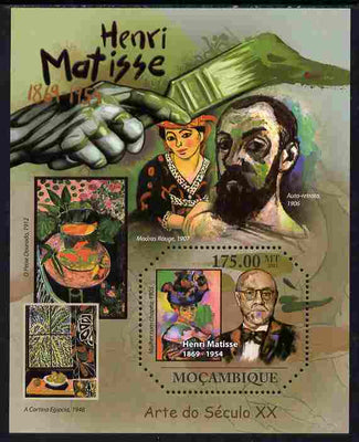 Mozambique 2011 Henry Matisse perf m/sheet unmounted mint