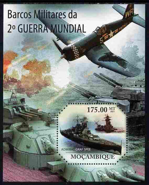 Mozambique 2011 Ships of World War 2 perf m/sheet unmounted mint