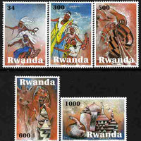 Rwanda 2011 Art & Culture perf set of 5 values unmounted mint