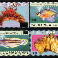 Papua New Guinea 2005 Surcharged set of 4 fine cds used SG 1056-59