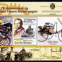 Guinea - Bissau 2011 125th Anniversary of First Patent for Mercedes-Benz perf s/sheet unmounted mint