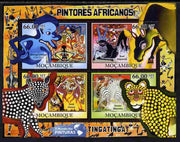 Mozambique 2011 African Paintings perf sheetlet containing 4 values unmounted mint