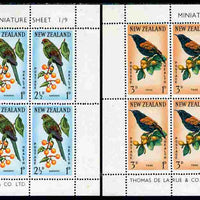 New Zealand 1962 Health - Birds set of 2 m/sheets unmounted mint, SG MS 813b