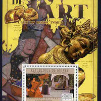 Guinea - Conakry 2011 History of Art - Indian Art perf m/sheet unmounted mint