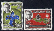 Jamaica 1952 First Caribbean Scout Jamboree set of 2 unmounted mint, SG 151-52*