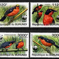 Burundi 2011 WWF - Papyrus Gonolek perf set of 4 values unmounted mint