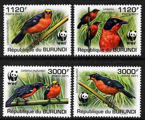 Burundi 2011 WWF - Papyrus Gonolek perf set of 4 values unmounted mint