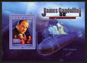 Guinea - Conakry 2011 50th Birth Anniversary of James Gandolfini perf s/sheet unmounted mint Michel BL 1968