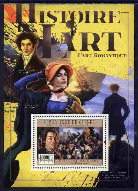 Guinea - Conakry 2011 History of Art - Romantic Art perf s/sheet unmounted mint