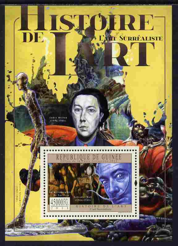 Guinea - Conakry 2011 History of Art - Surrealist Art perf s/sheet unmounted mint