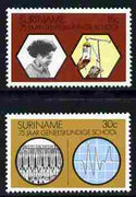 Surinam 1974 Medical School set of 2 unmounted mint, SG 770-71