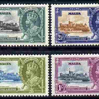 Malta 1935 KG5 Silver Jubilee set of 4 mounted mint, SG 21-13