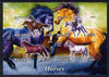 Malawi 2012 Horses #1 imperf sheetlet containing 4 values unmounted mint